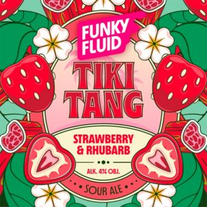 Funky Fluid Tiki Tang Strawberry & Rhubarb 5  50cl